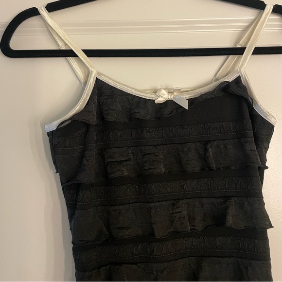 Black Ruffled Dress - Picture 2 of 3